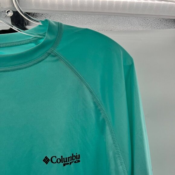 Columbia Men's Active Long Sleeve Tee Turquoise Size Large - Picture 3 of 8